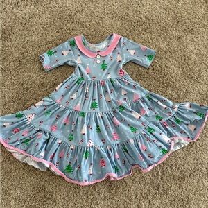 Eleanor Rose Blue Holiday Dress 🎄